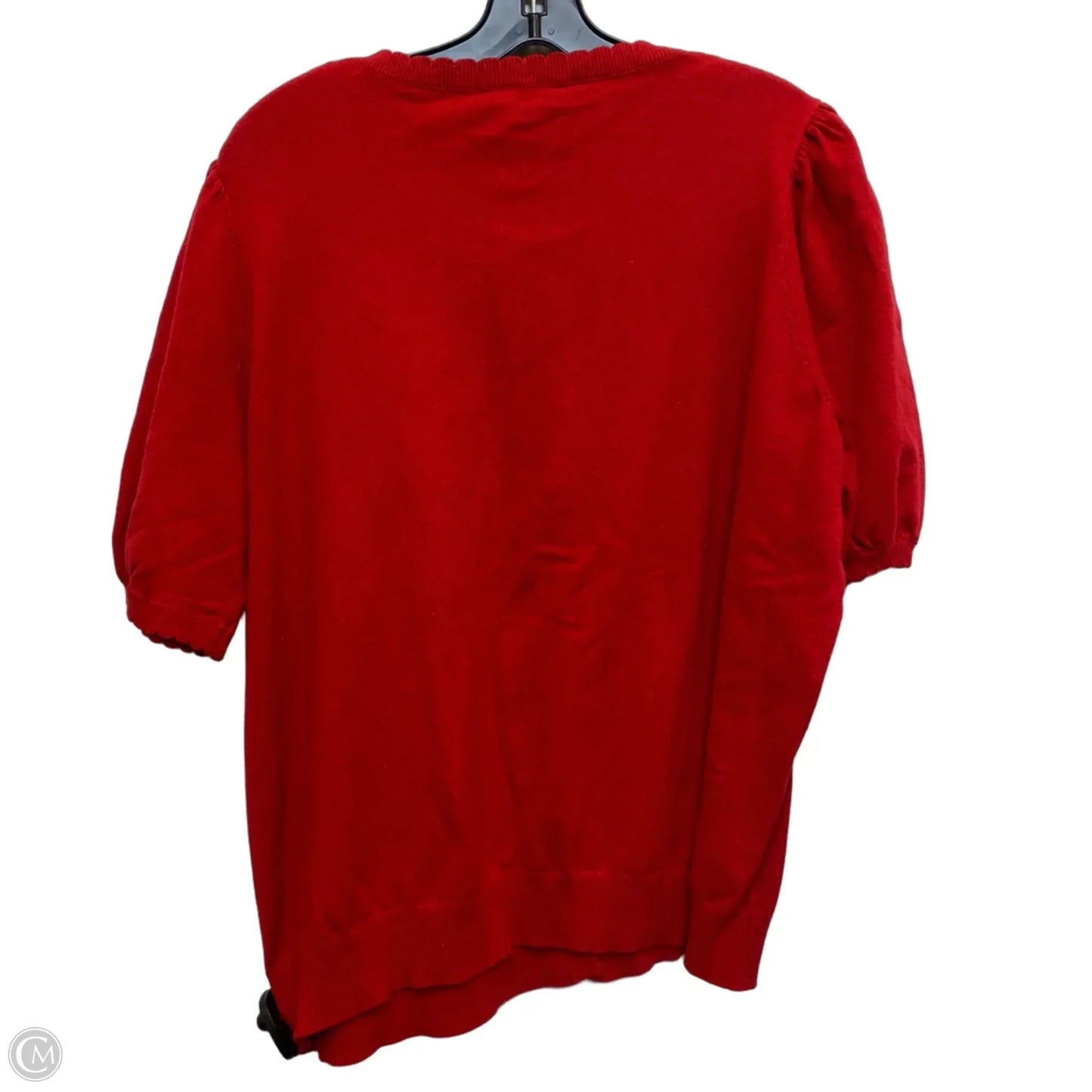 Top Short Sleeve By LA VILA MILANO In Red, Size: 1x