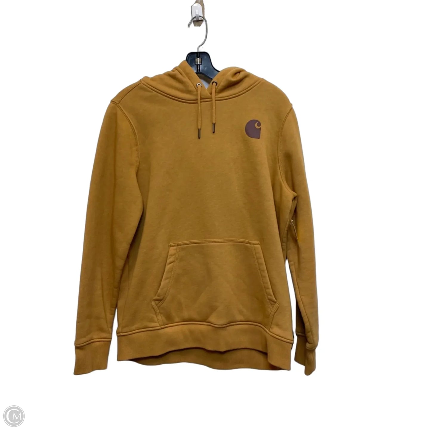 Sweatshirt Hoodie By Carhartt In Brown, Size: L
