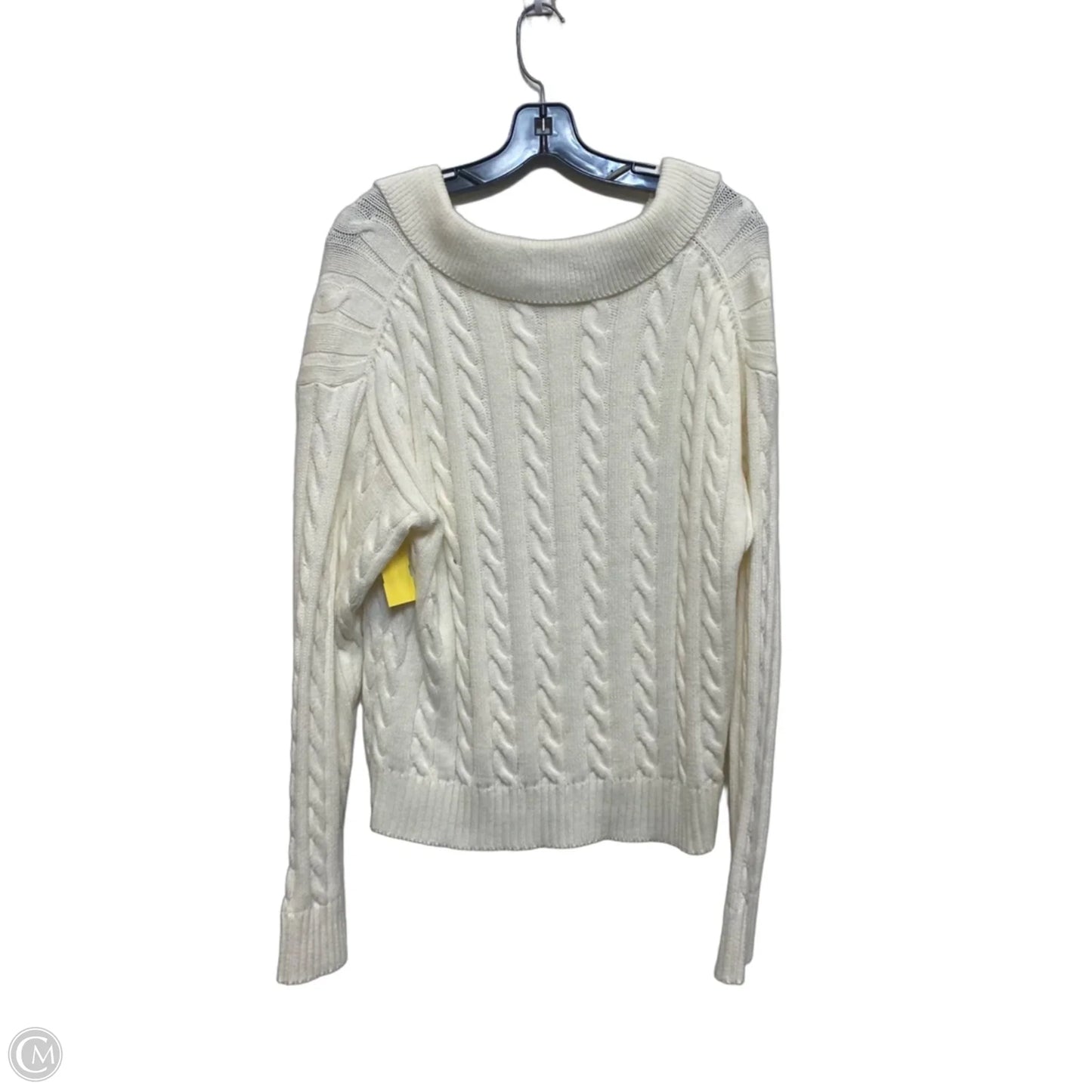 Sweater By Dress Forum In Cream, Size: L