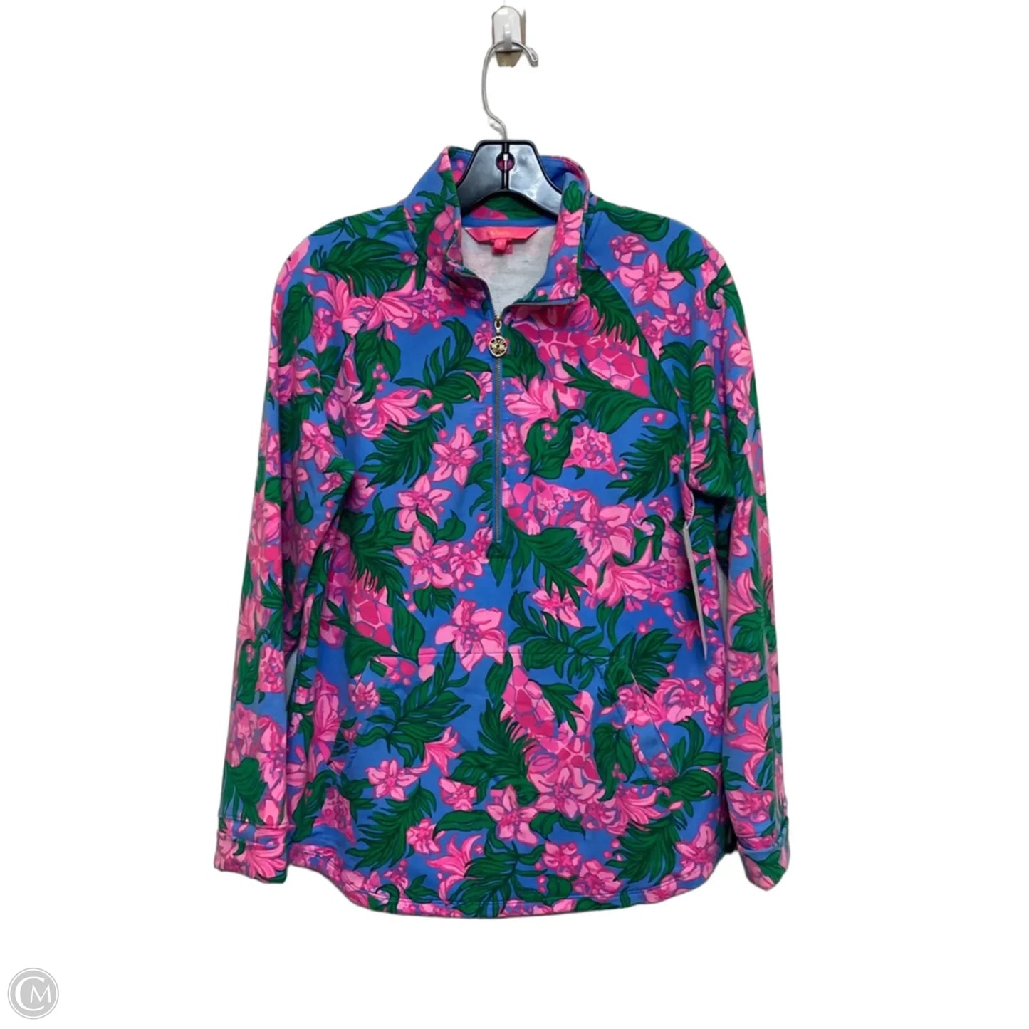 Sweatshirt Designer By Lilly Pulitzer In Blue & Pink, Size: S
