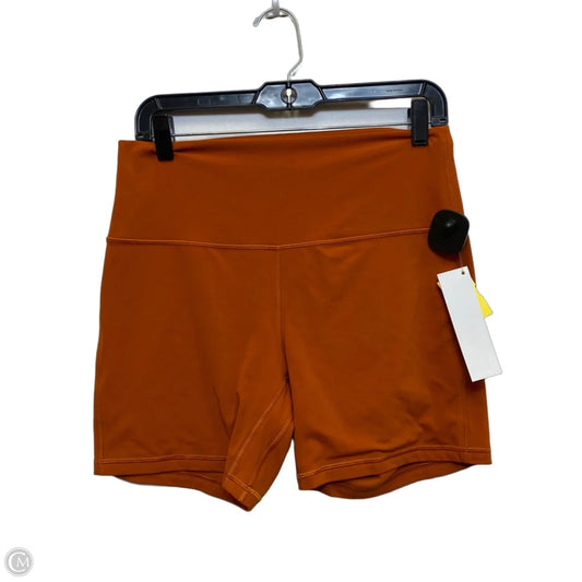 Athletic Shorts Designer By Lululemon In Orange, Size: L
