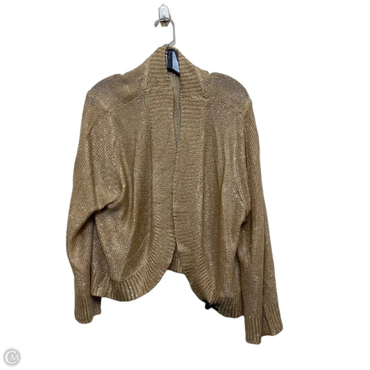 Cardigan By Chris Mclaughlin In Tan, Size: 3x