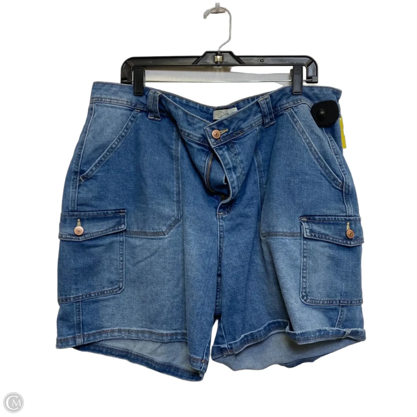 Shorts By Cato In Blue Denim, Size: 20
