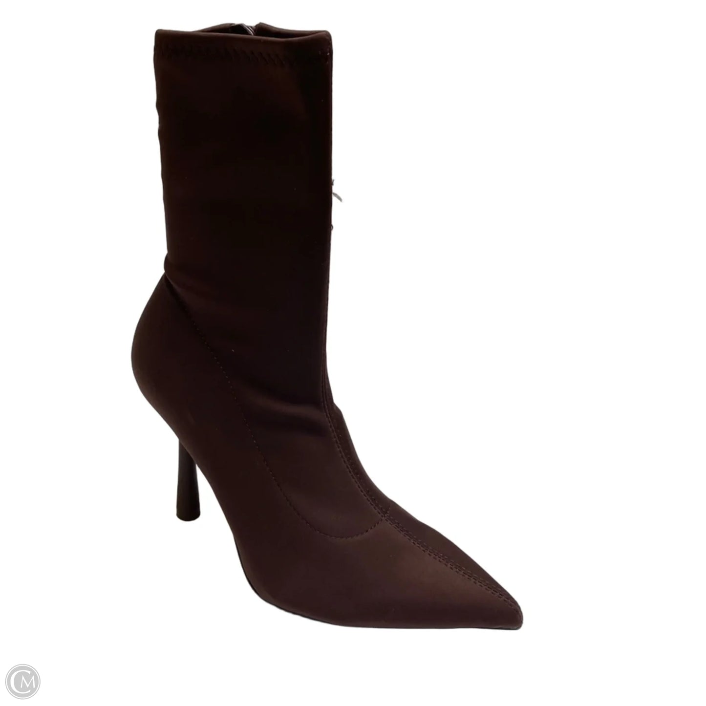 Boots Ankle Heels By Zara In Brown, Size: 6.5