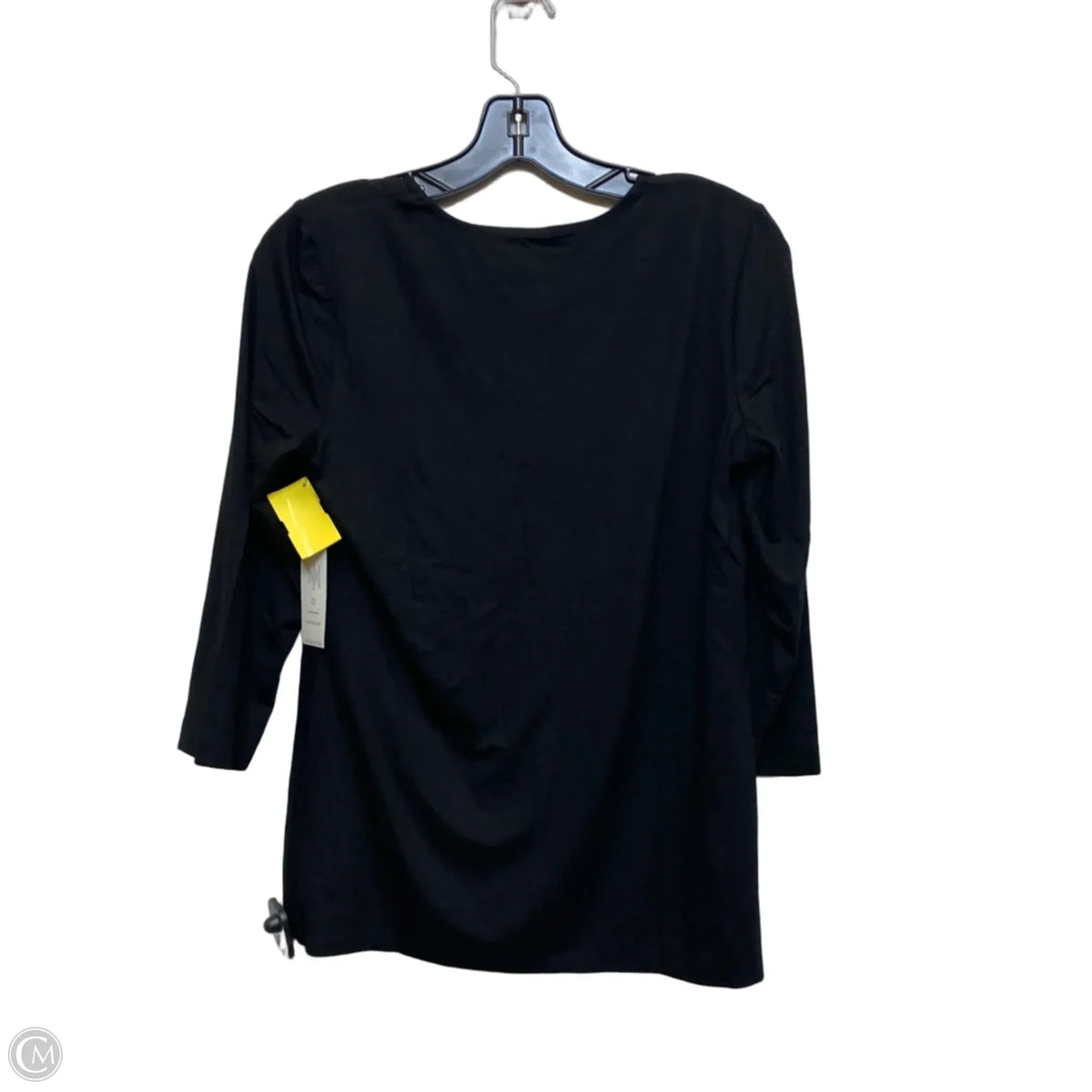 Top 3/4 Sleeve Basic By Chicos In Black, Size: S