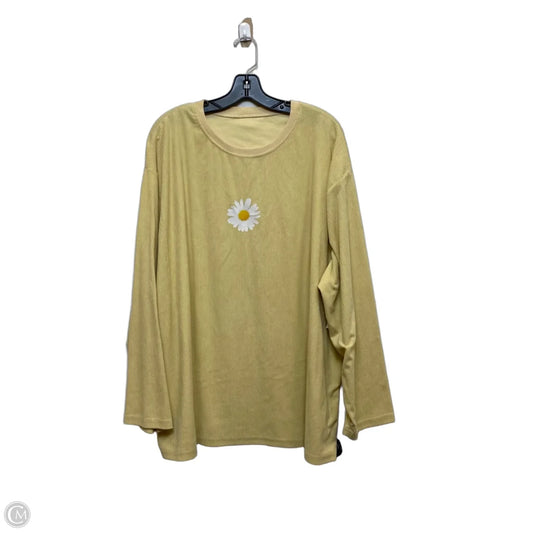 Top Long Sleeve By Shein In Yellow, Size: 4x