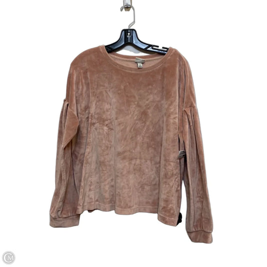 Top Long Sleeve By A New Day In Pink, Size: Xl