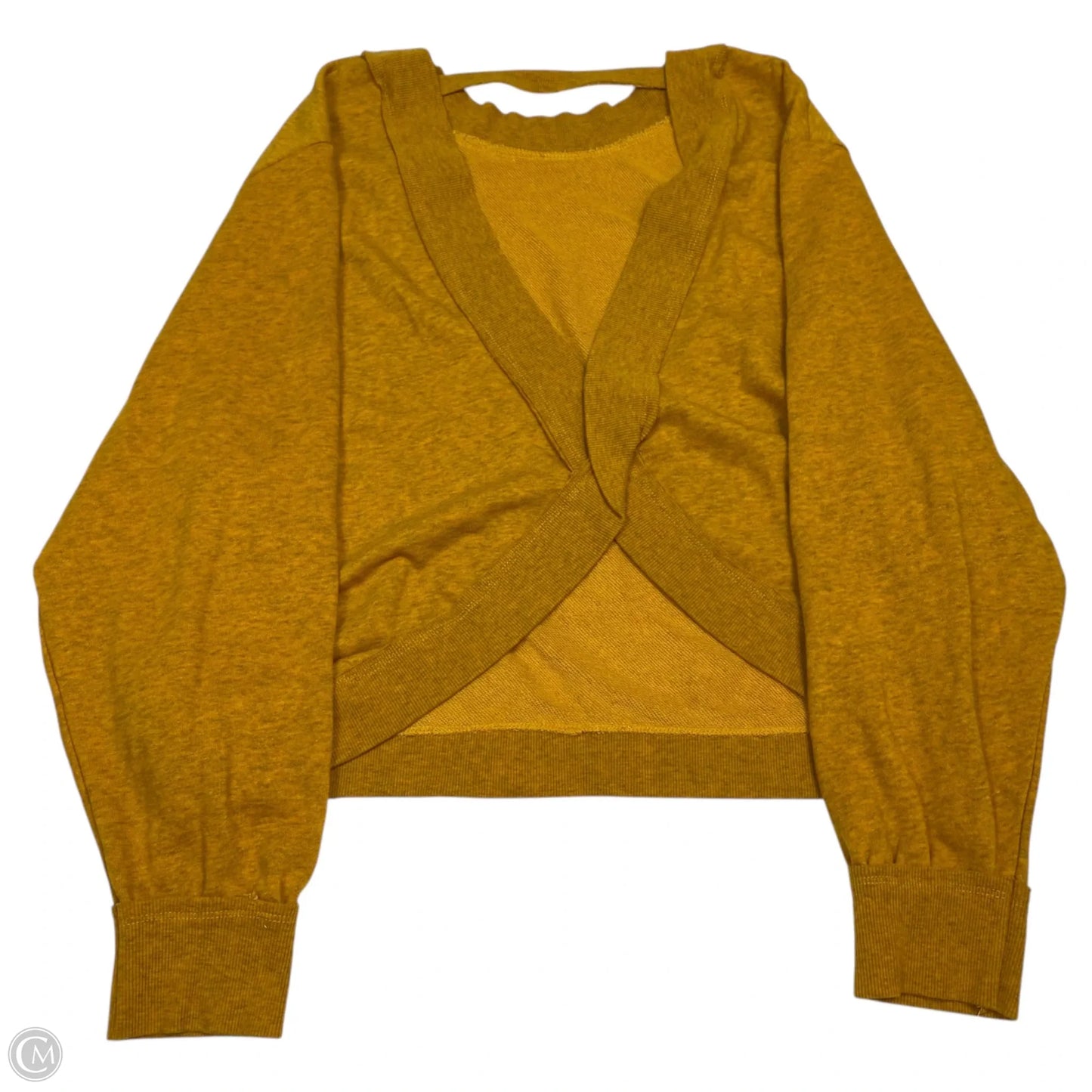 Top Long Sleeve By Pilcro In Yellow, Size: M