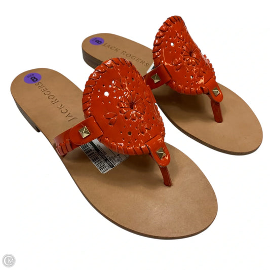 Sandals Designer By Jack Rogers In Orange, Size: 8