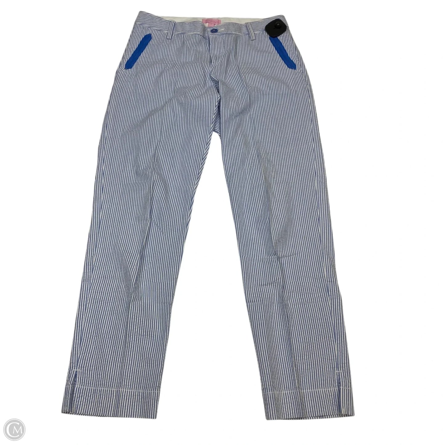 Pants Designer By Lilly Pulitzer In Blue & White, Size: 2