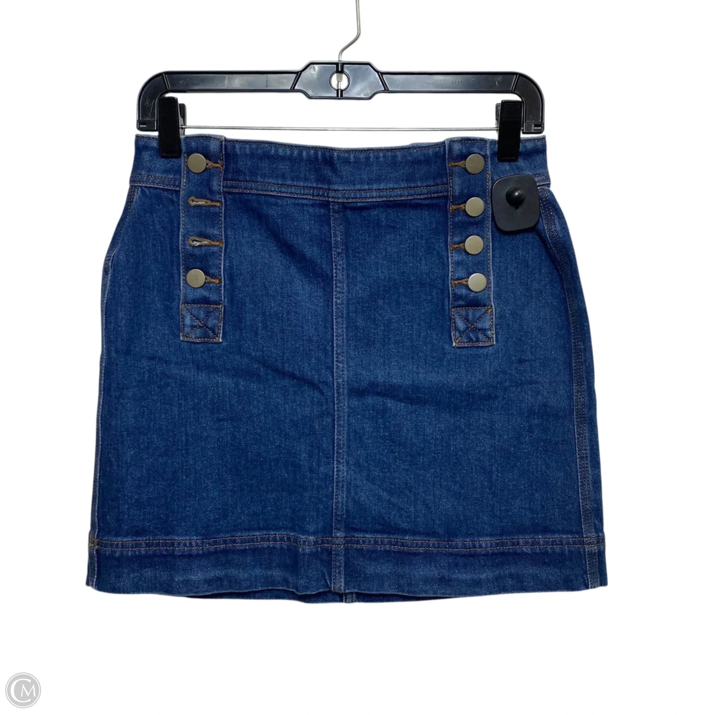 Skirt Mini & Short By Loft In Blue Denim, Size: 0p