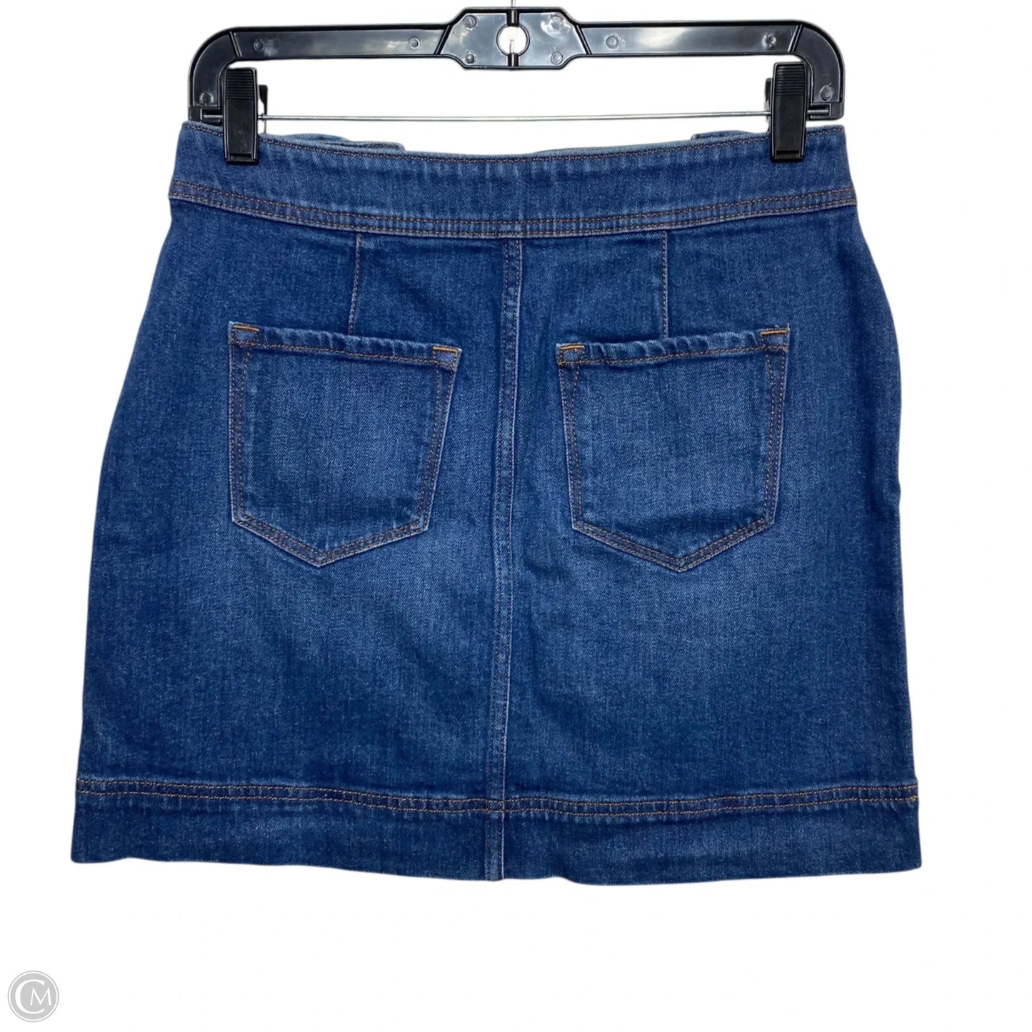 Skirt Mini & Short By Loft In Blue Denim, Size: 0p