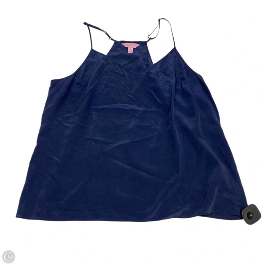 Top Sleeveless Designer By Lilly Pulitzer In Navy, Size: Xl