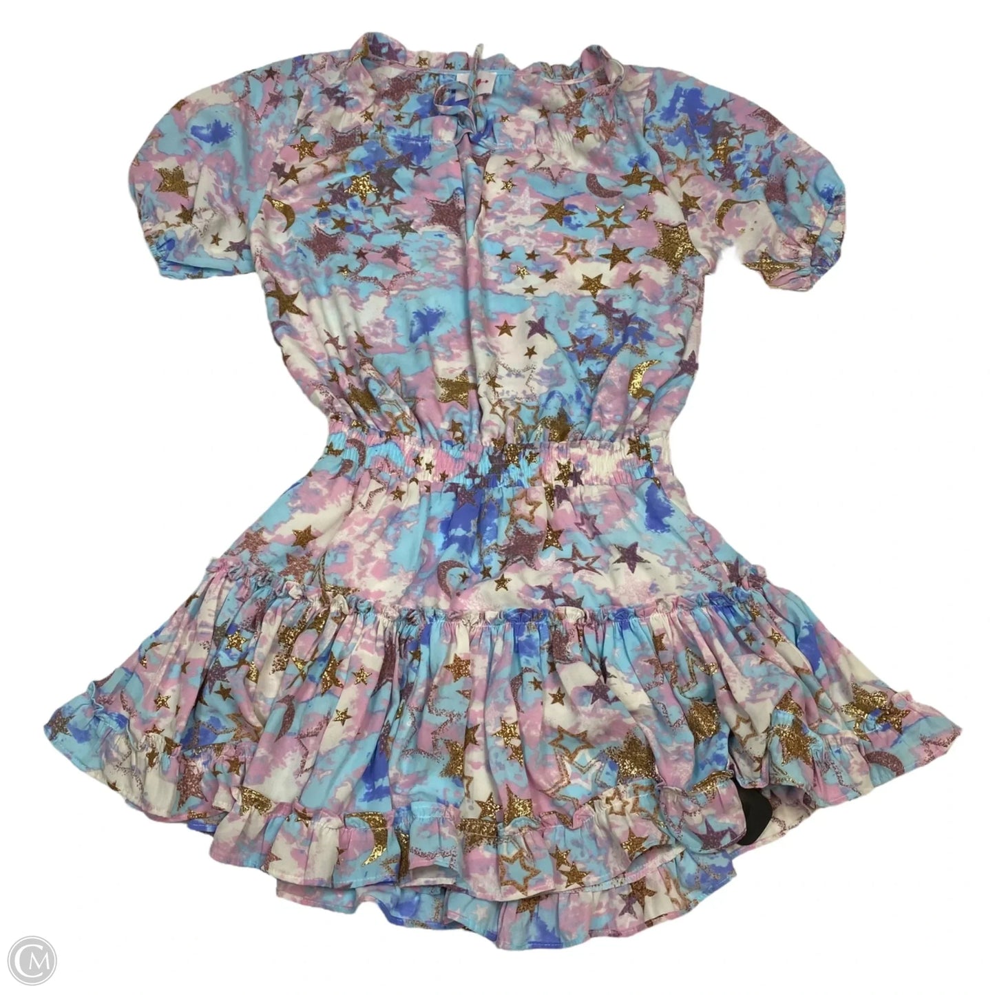 Dress Casual Short By Buddy Love In Blue & Pink, Size: S