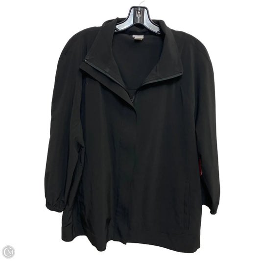 Athletic Jacket By Chicos In Black, Size: Xl