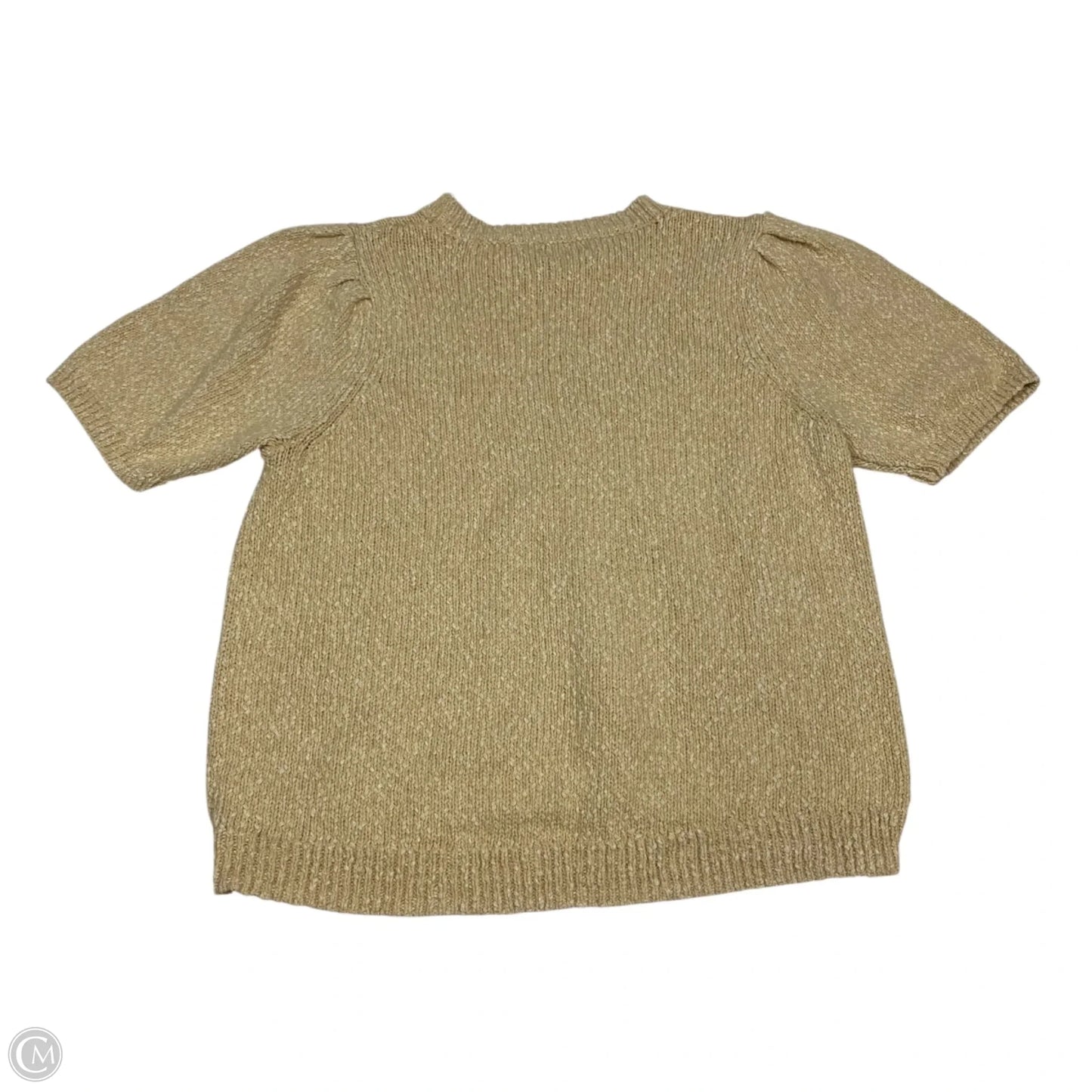 Sweater Short Sleeve By Universal Thread In Tan, Size: L