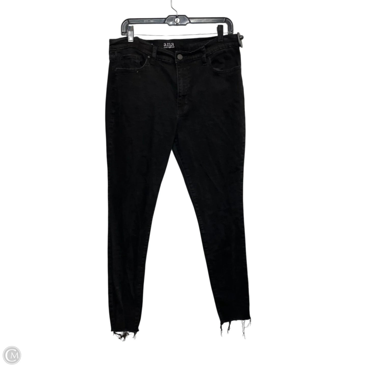 Jeans Skinny By Ana In Black Denim, Size: 14