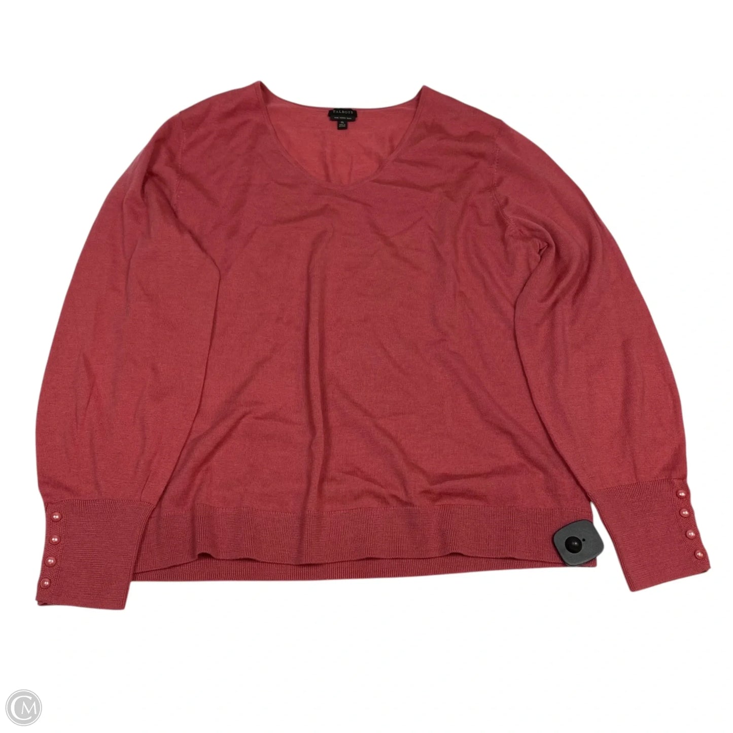 Top Long Sleeve By Talbots In Pink, Size: Xl
