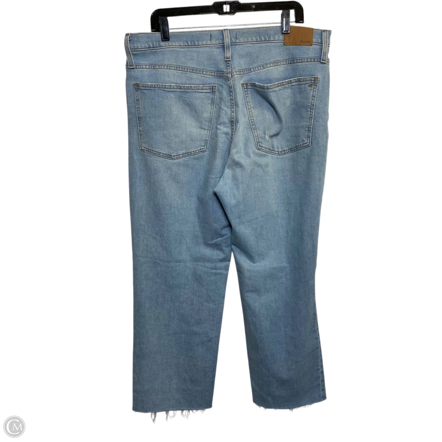 Jeans Straight By Madewell In Blue Denim, Size: 12