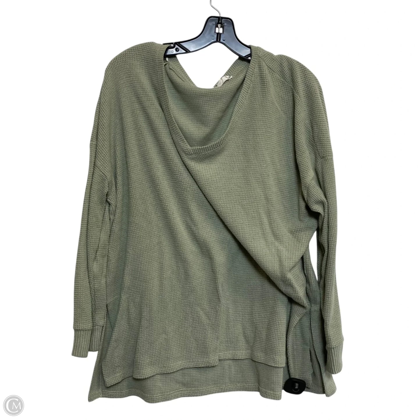 Top 3/4 Sleeve By Pink Rose In Green, Size: 1x