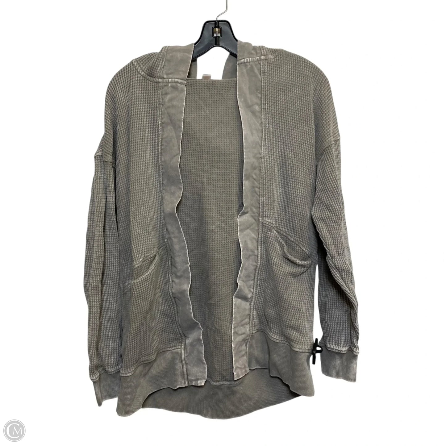 Athletic Sweatshirt Hoodie By Mono B In Grey, Size: S