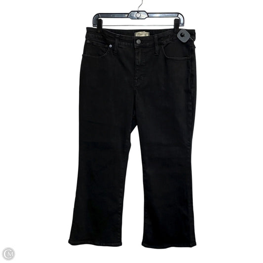 Jeans Boot Cut By Madewell In Black Denim, Size: 12p