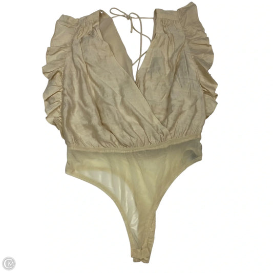 Bodysuit By Lulus In Tan, Size: S