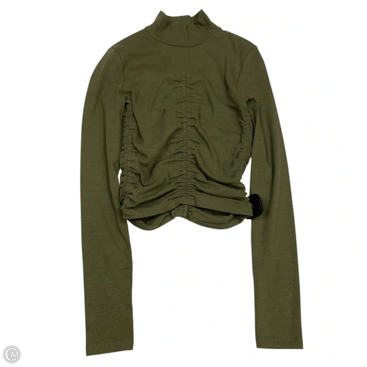 Top Long Sleeve By Zara In Green, Size: S