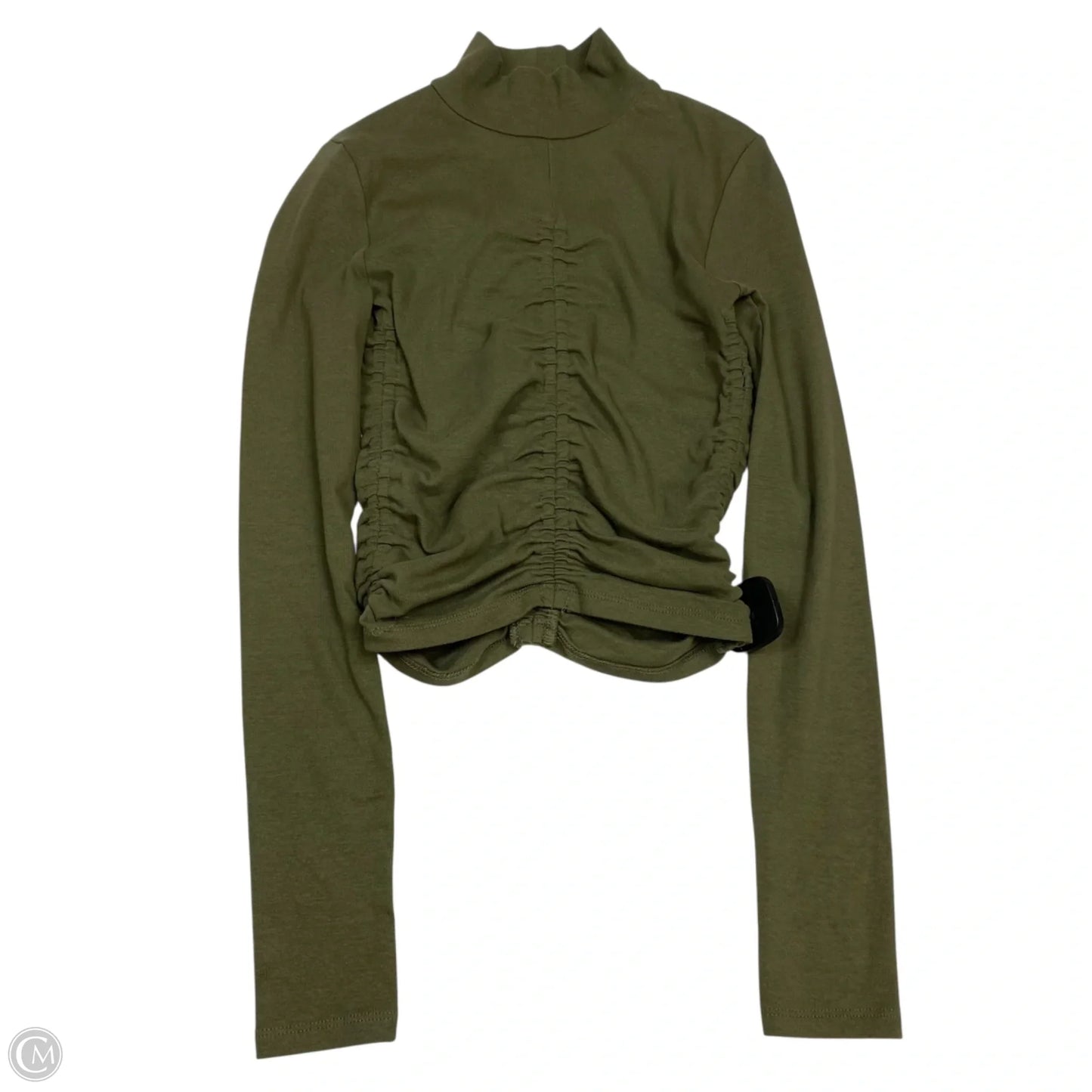 Top Long Sleeve By Zara In Green, Size: S