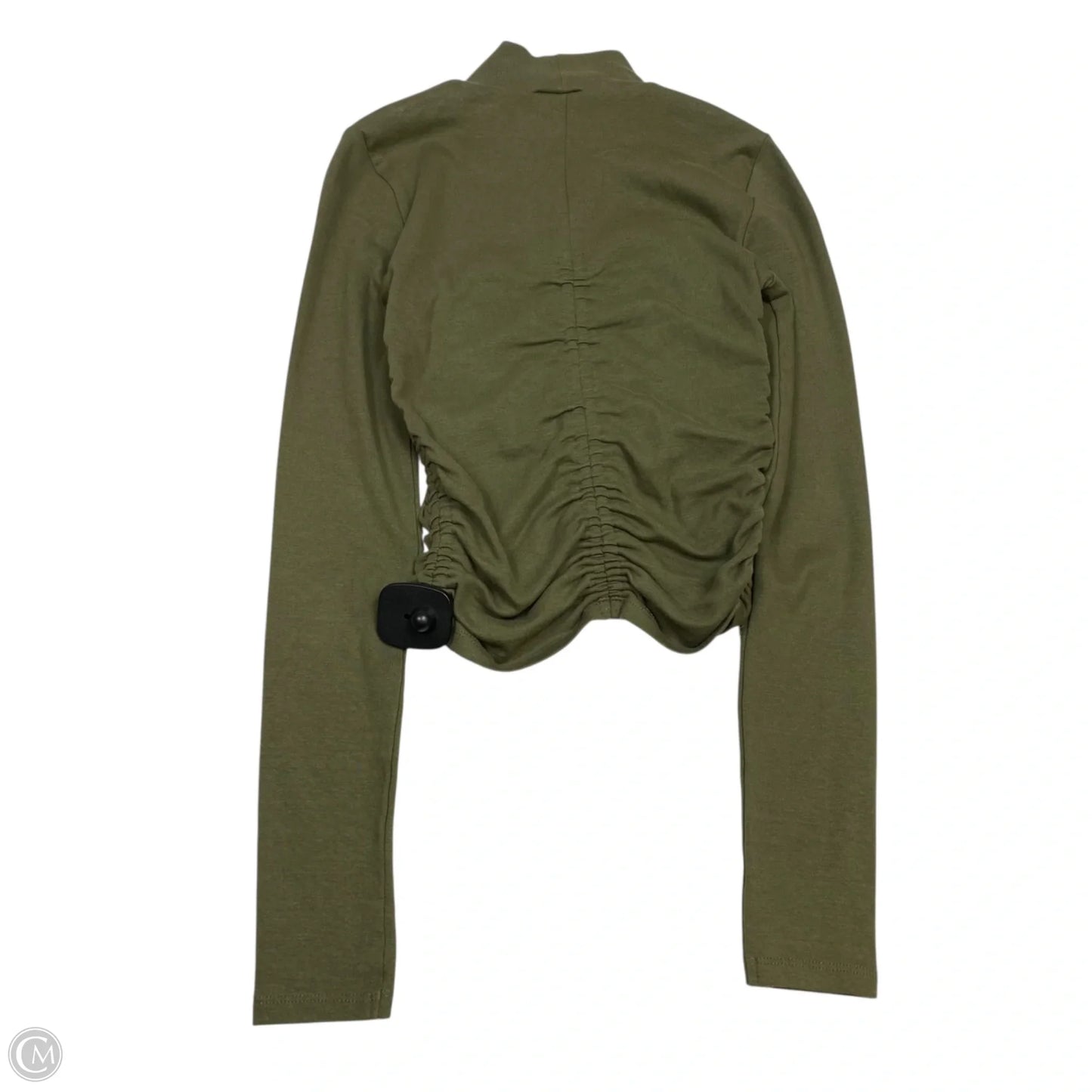 Top Long Sleeve By Zara In Green, Size: S