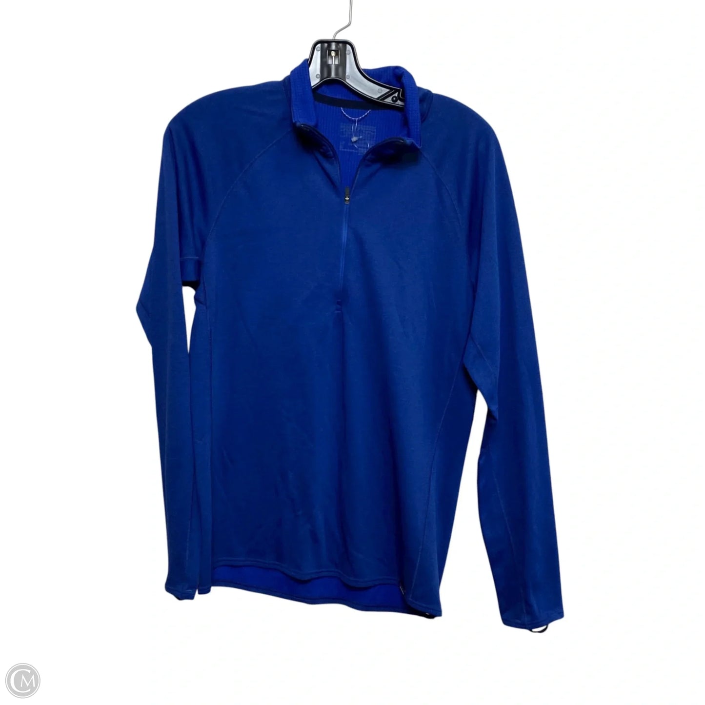 Athletic Top Long Sleeve Collar By Patagonia In Blue, Size: S