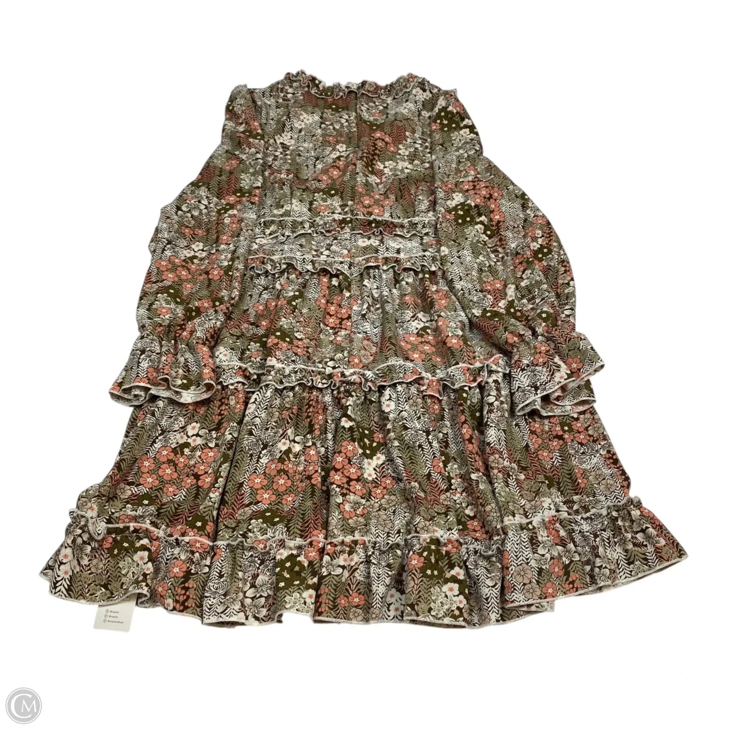 Dress Casual Short By Cupshe In Brown & Pink, Size: S