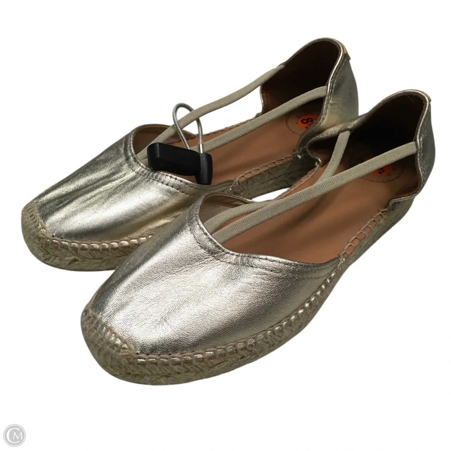 Shoes Flats By Toni Pons In Gold, Size: 8.5