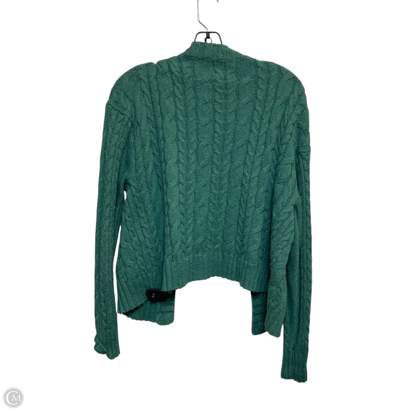 Sweater Cardigan By American Eagle In Green, Size: L