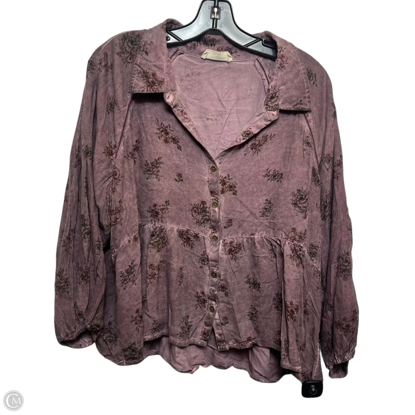 Top Long Sleeve By Lucky Brand In Purple, Size: Xl