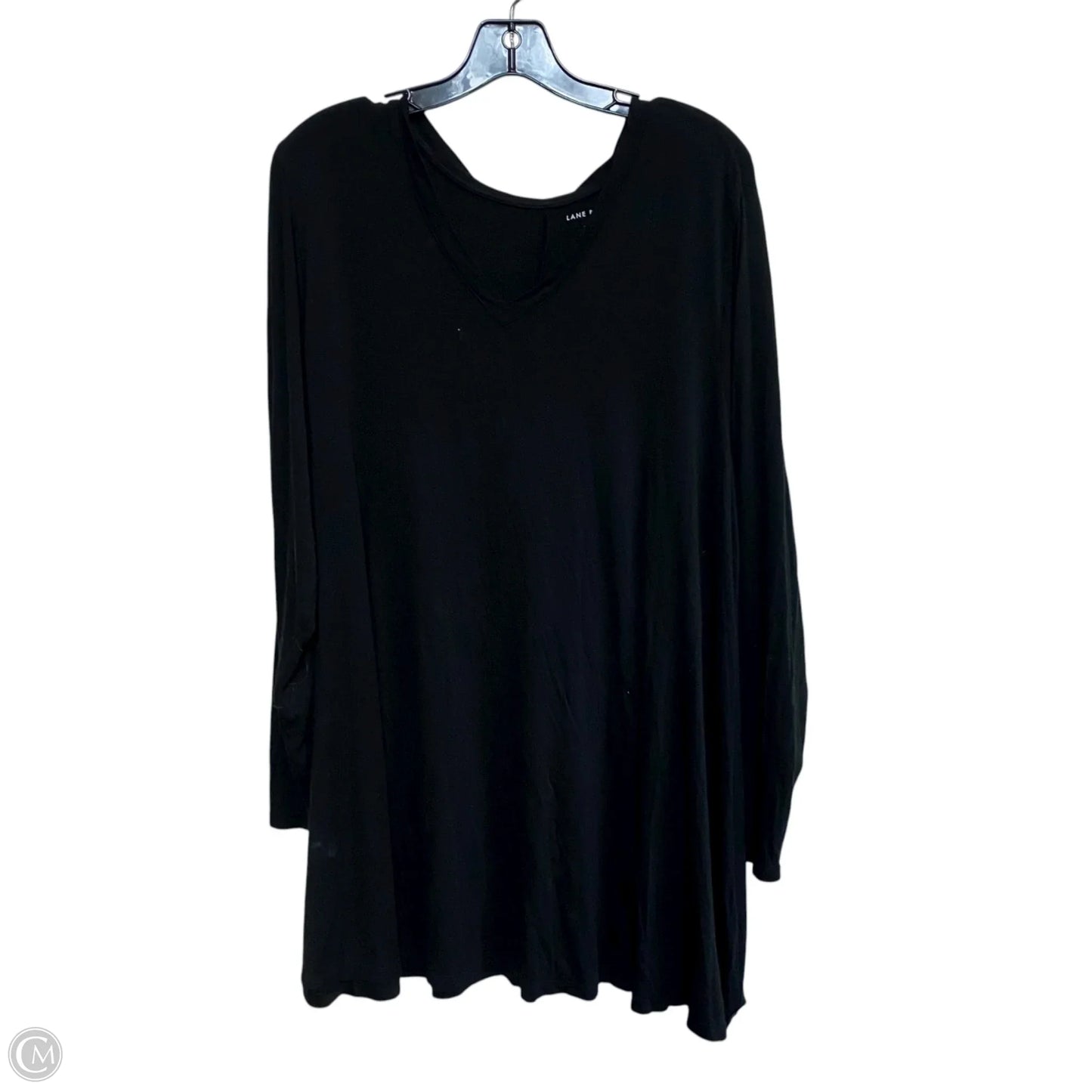 Top Long Sleeve By Lane Bryant In Black, Size: 3x