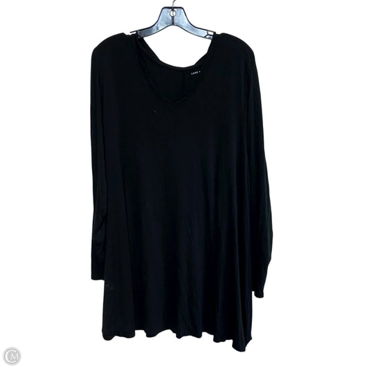 Top Long Sleeve By Lane Bryant In Black, Size: 3x
