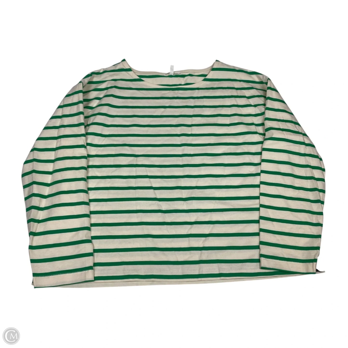 Top Long Sleeve By Maurices In Green & Tan, Size: Xl