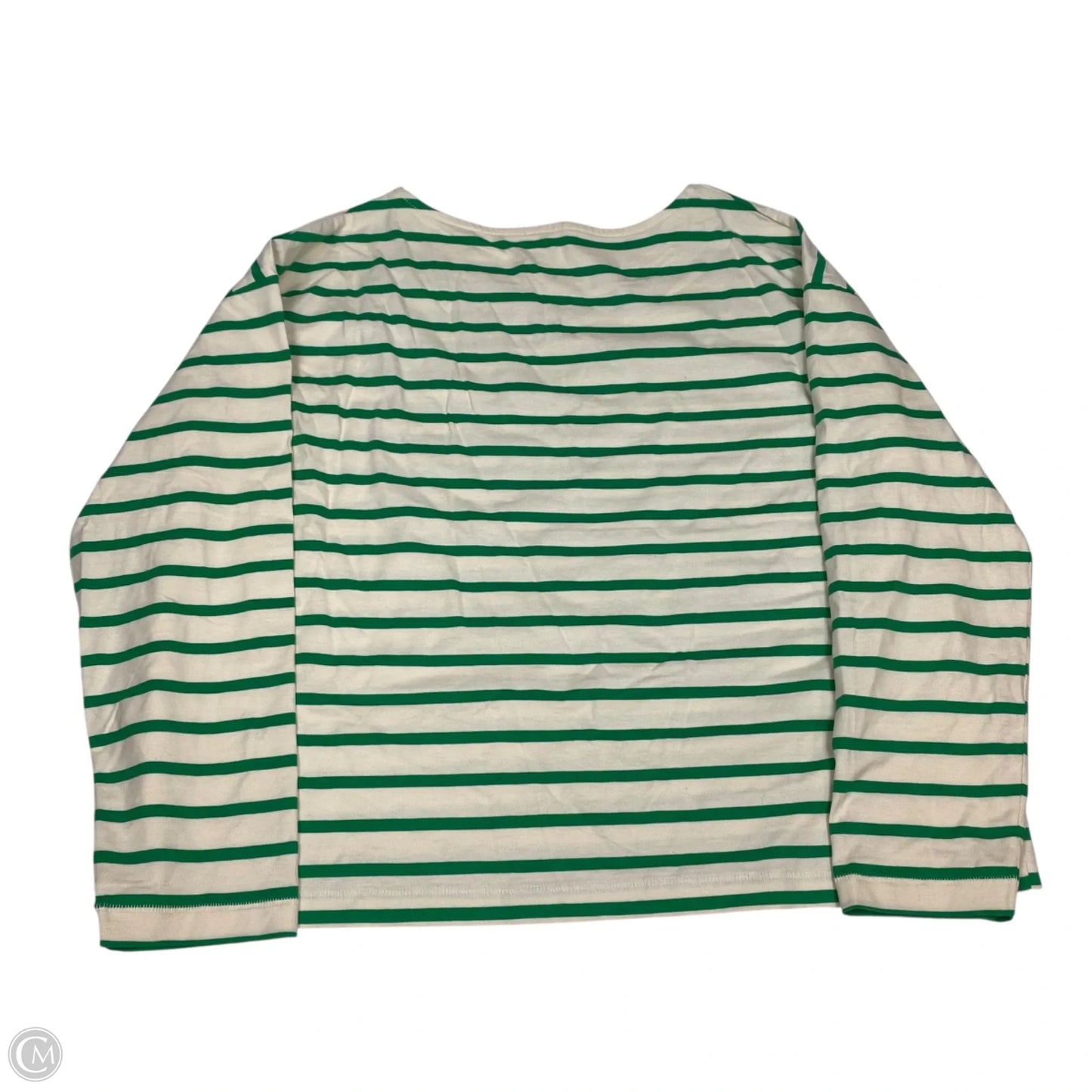 Top Long Sleeve By Maurices In Green & Tan, Size: Xl