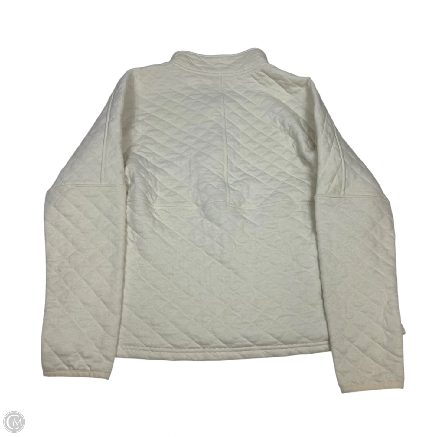 Athletic Sweatshirt Collar By Magellan In Cream, Size: L