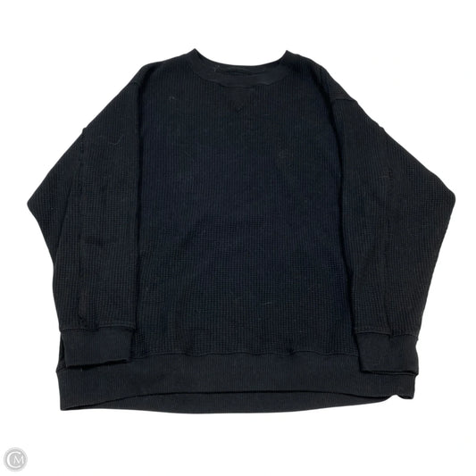 Sweatshirt Crewneck By Aerie In Black, Size: L