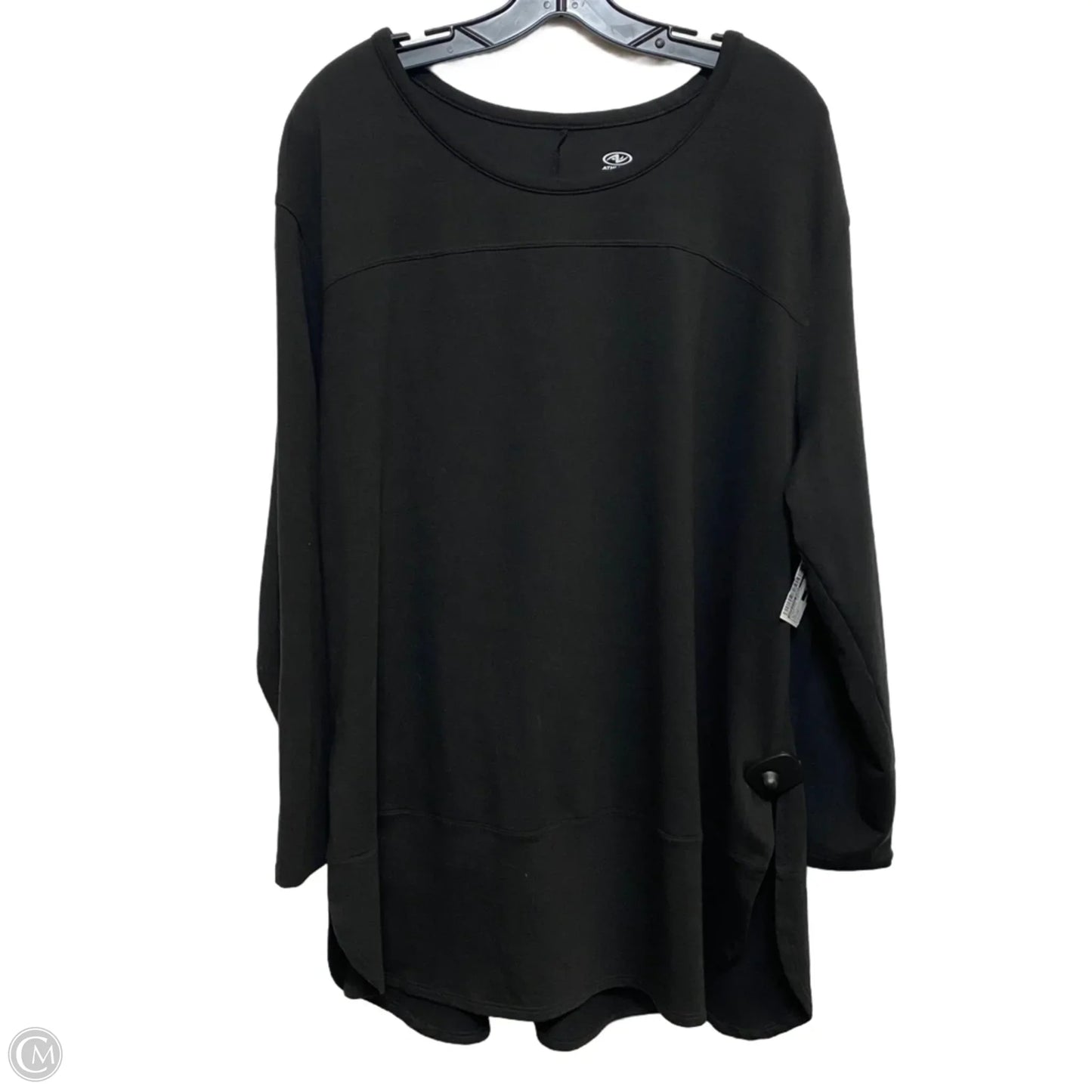 Athletic Sweatshirt Crewneck By Athletic Works In Black, Size: 2x