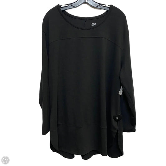 Athletic Sweatshirt Crewneck By Athletic Works In Black, Size: 2x