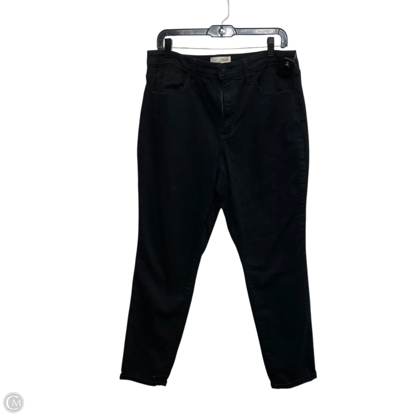 Jeans Skinny By Universal Thread In Black Denim, Size: 14