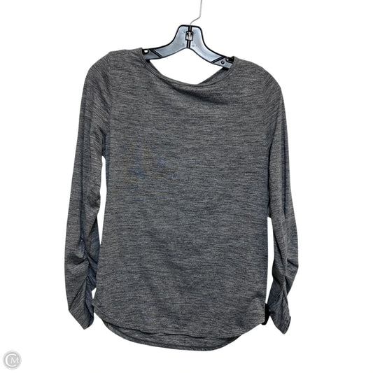 Athletic Top Long Sleeve Crewneck By Zella In Grey, Size: S