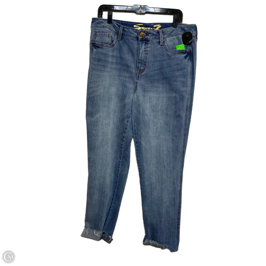 Jeans Skinny By Seven 7 In Blue Denim, Size: 8