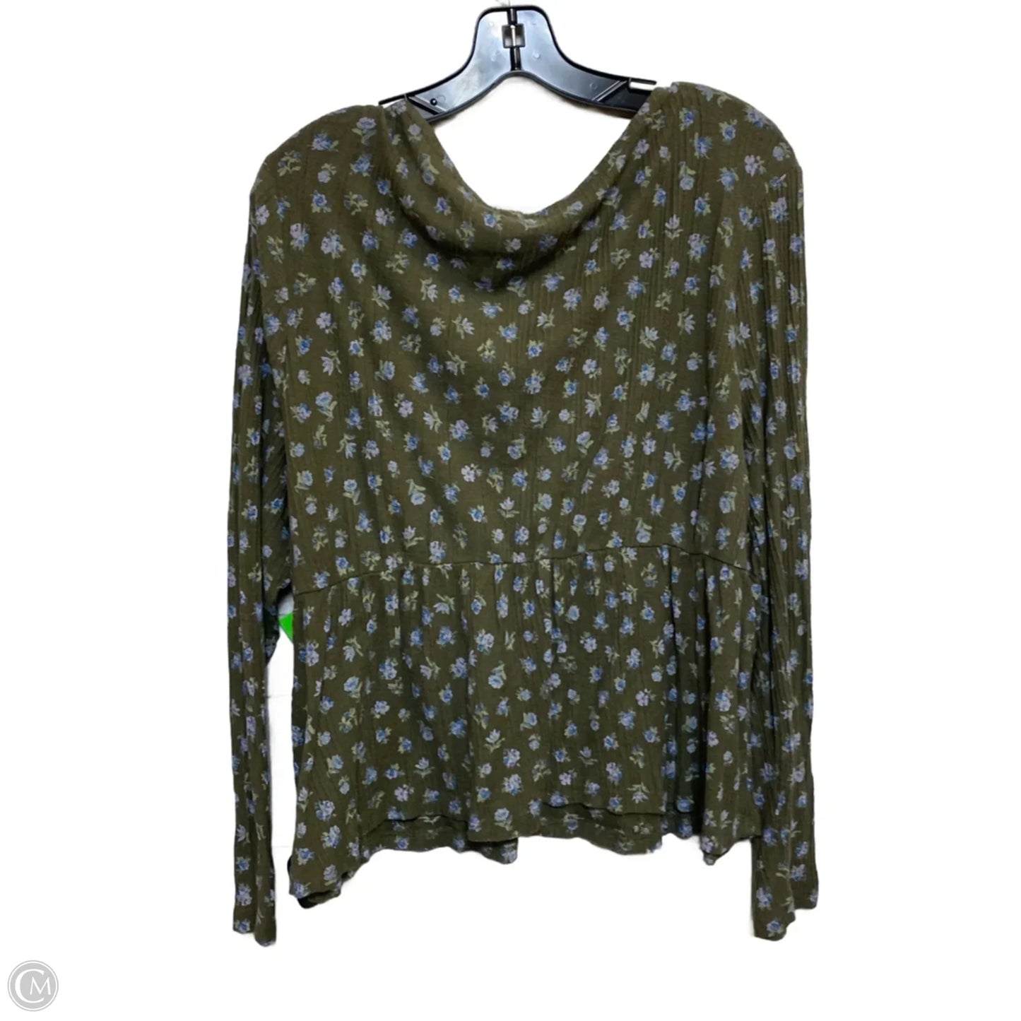 Top Long Sleeve By Lucky Brand In Green, Size: Xl