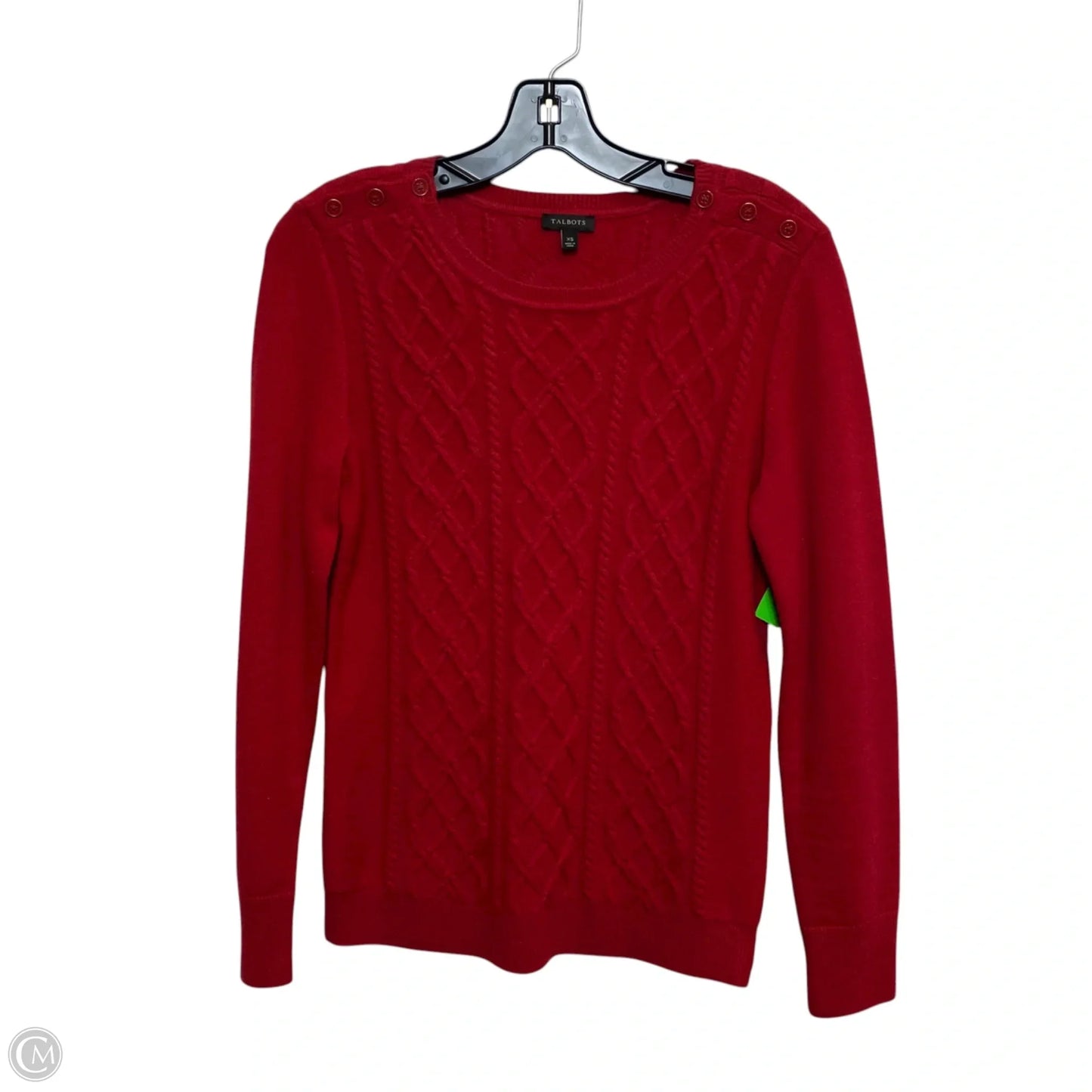 Sweater By Talbots In Red, Size: Xs