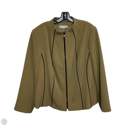Blazer By Kasper In Brown, Size: 1x