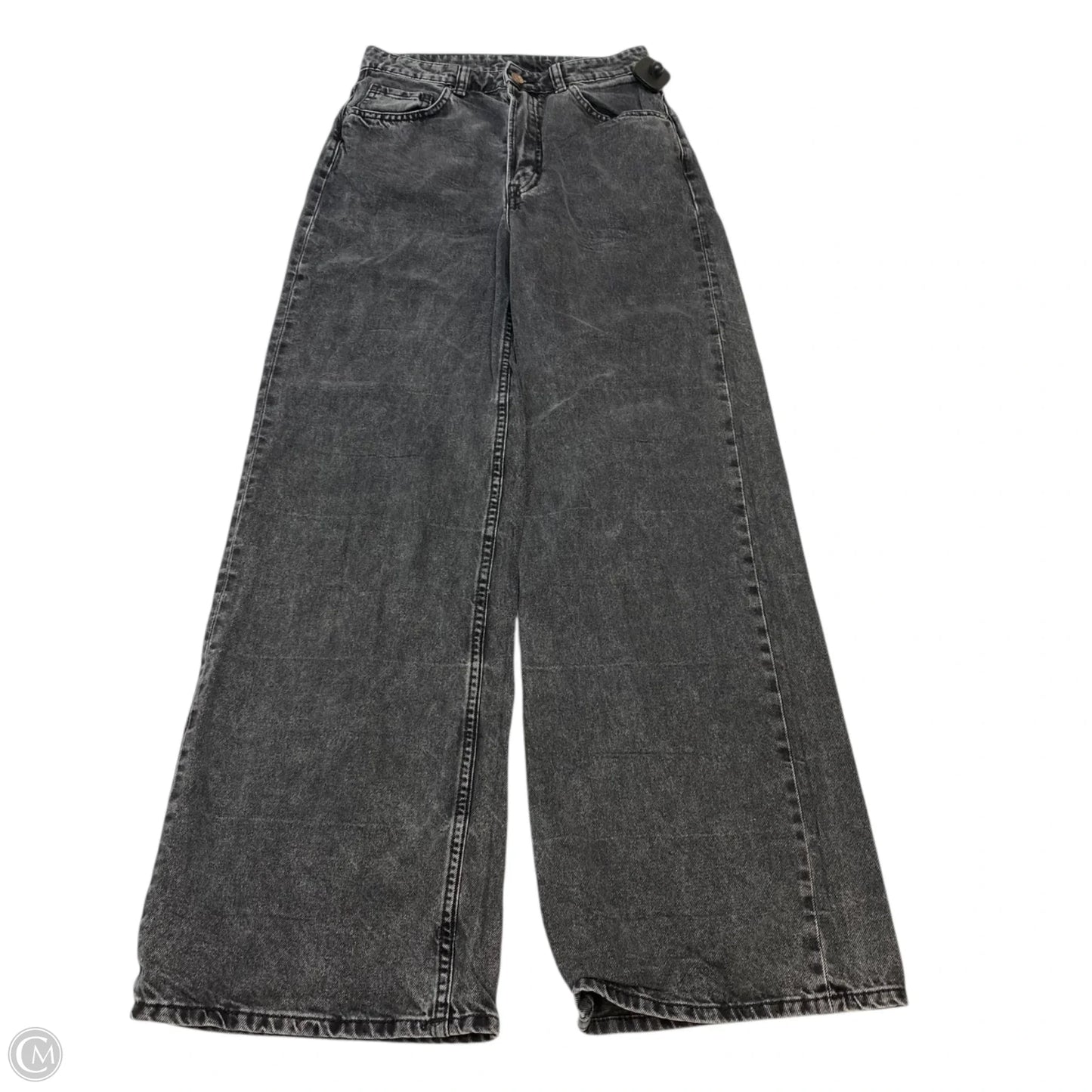 Jeans Wide Leg By Divided In Grey Denim, Size: 4